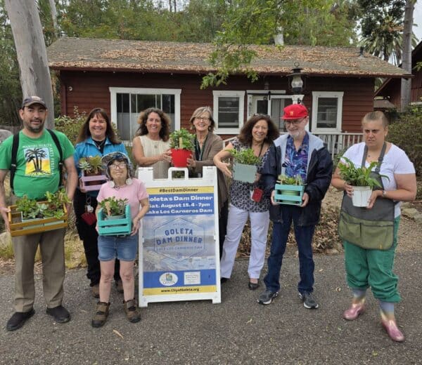 Devereux Greenhouse Team deliving the succulents for the Dam Dinner