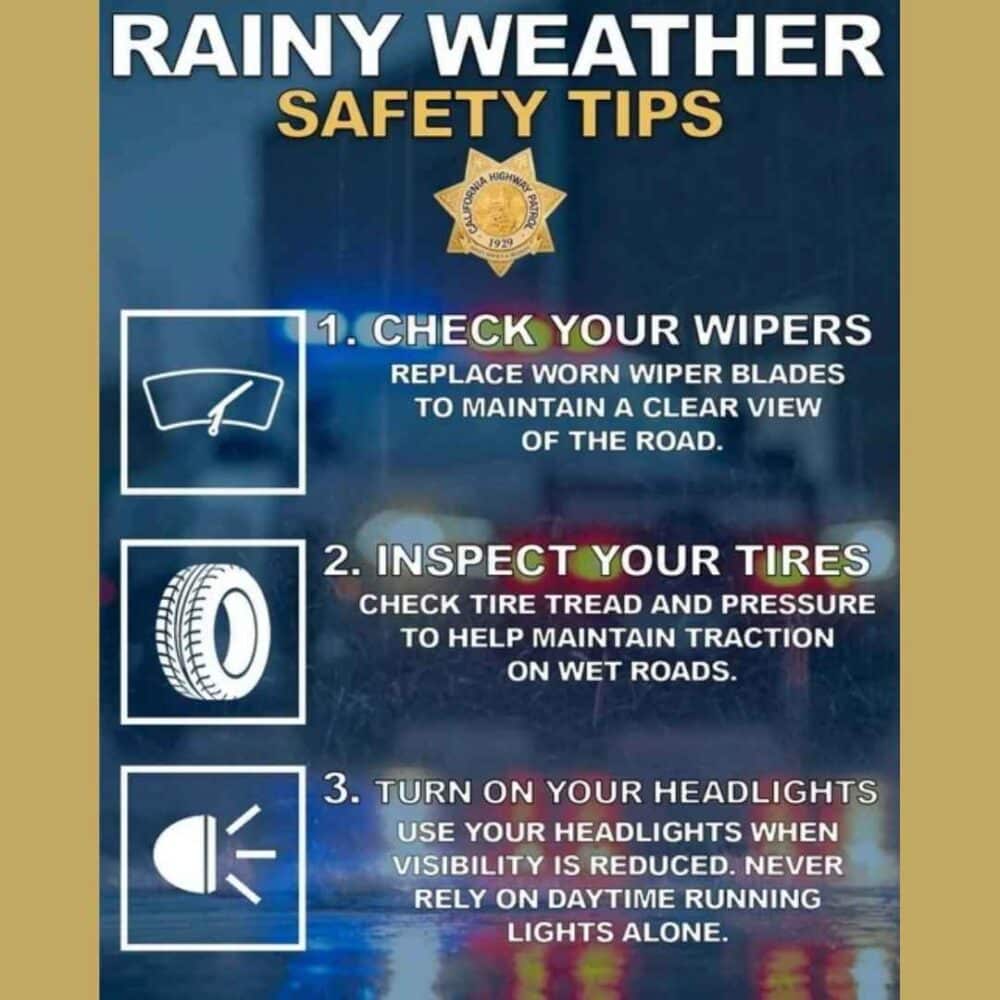 CHP Rainy Weather Tips