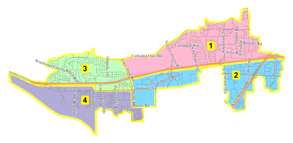 District Elections Map of Goleta